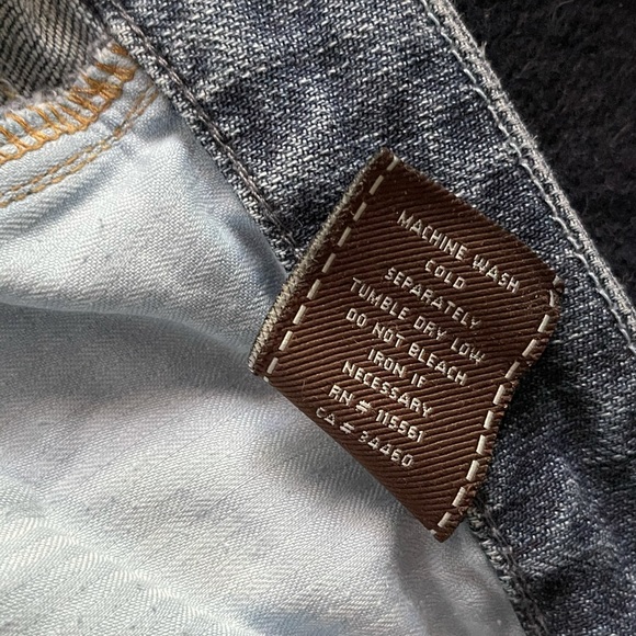 7 For All Mankind Faded Blue A-Pocket Flare Jeans - Picture 8 of 8